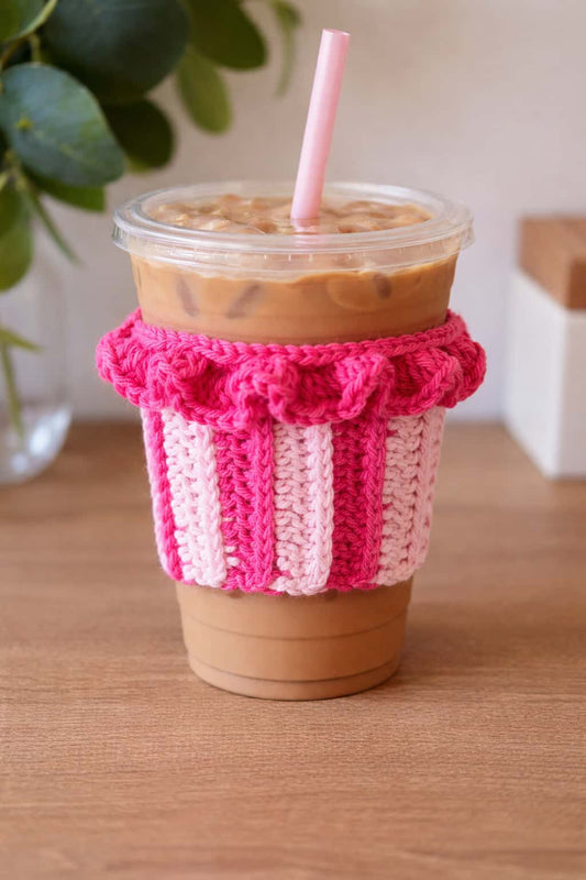 The Pink Pages Cup Cozy