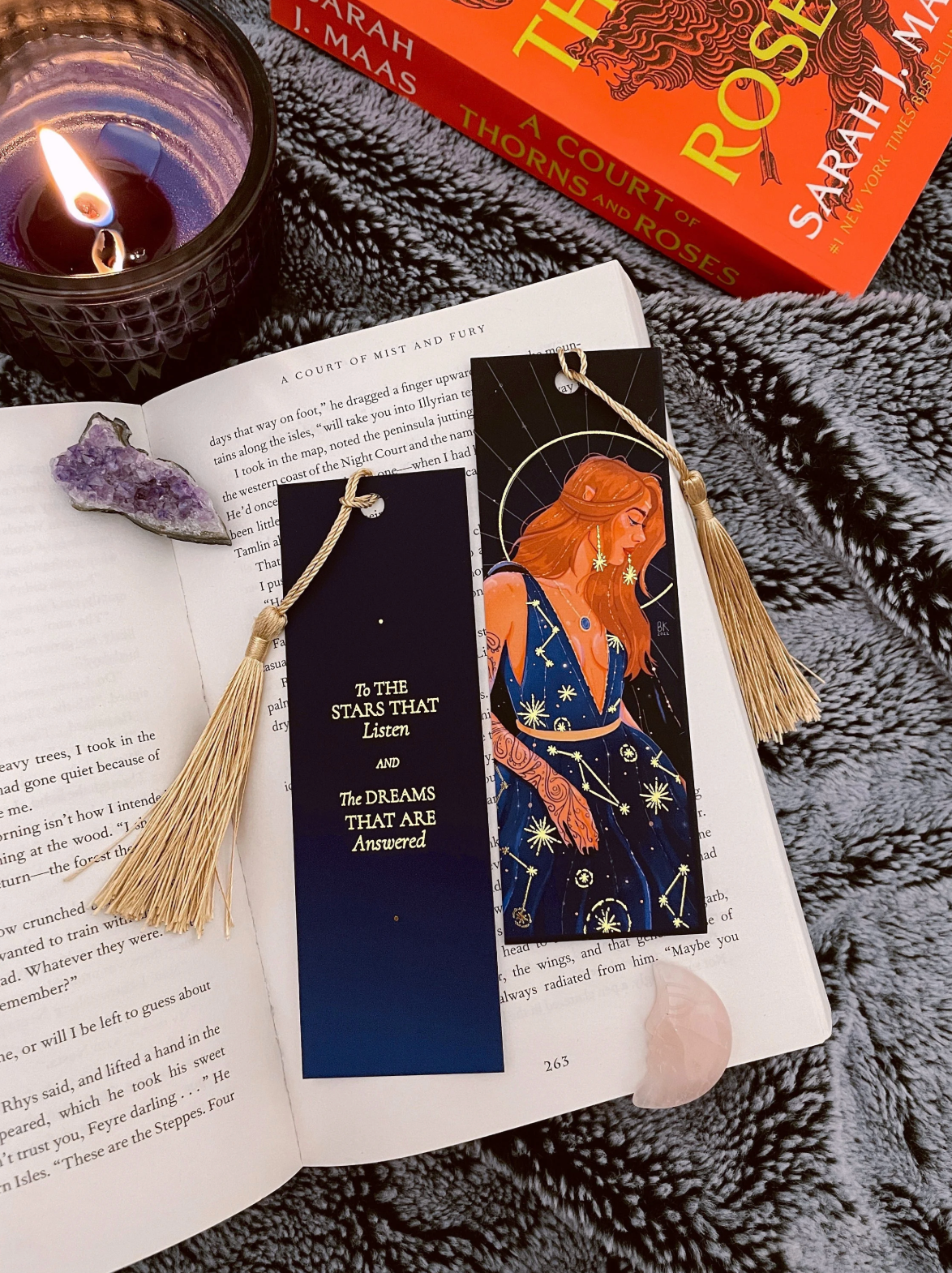 Brittany Keller, Feyre Gold Foil Bookmark