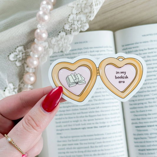 Bookish Locket Sticker : Mini