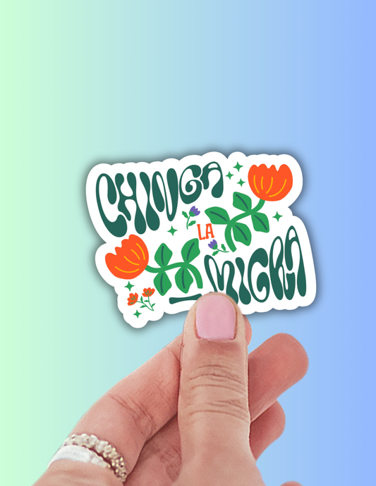 Chinga la migra funny latina sticker,mexican hispanic sticke
