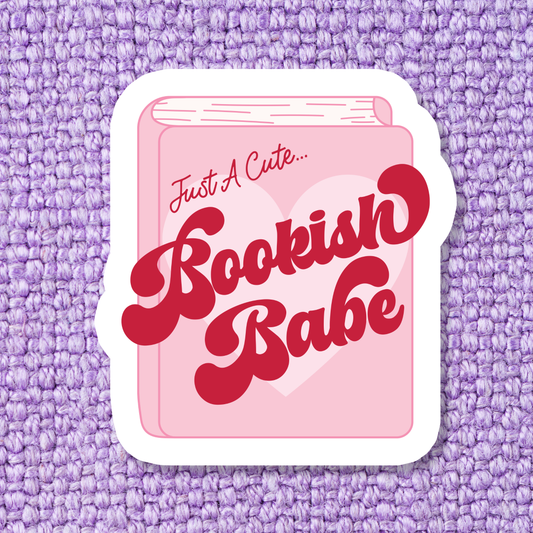 Book Bookish Books Funny Relatable Waterproof Vinyl Sticker: Standard: Loose Stickers / Clear