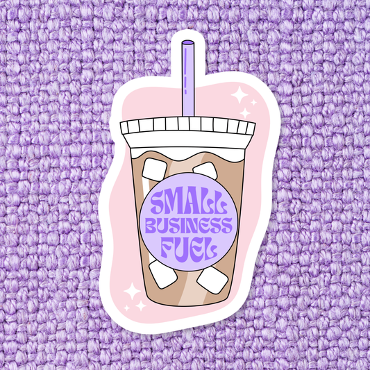 Small Business Owner Coffee Waterproof Vinyl Sticker: Standard: Loose Stickers / Clear