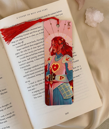 Brittany Keller, Knight of Hearts Rose Gold Foil Bookmark
