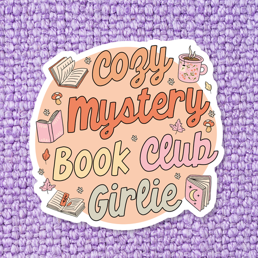 Bookish Fall Mystery Book Lover Waterproof Vinyl Sticker RB4: Standard: Loose Stickers / Clear