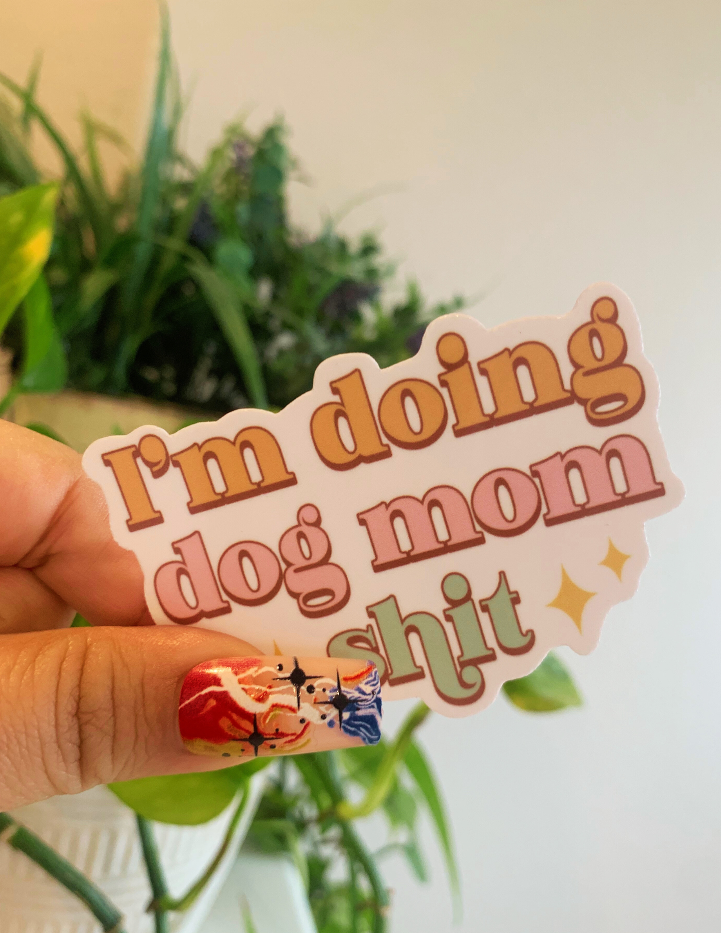 Dog mom sticker, pet sticker, laptop decals