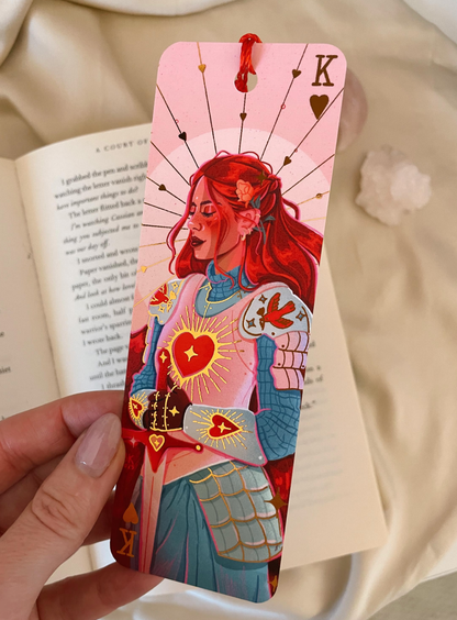 Brittany Keller, Knight of Hearts Rose Gold Foil Bookmark