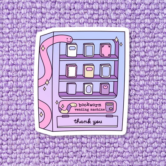 Bookworm vending machine / sticker